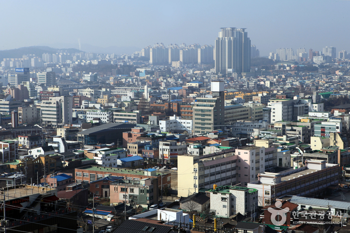충북 여행코스 우암산 자락에서 바라보는 청주의 야경